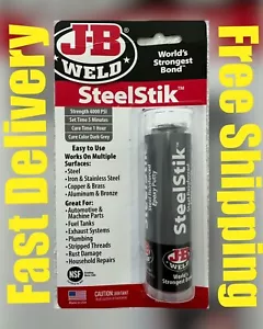 J-B Weld New 8267 SteelStik Steel Reinforced Epoxy Putty Stick - 2 oz. - Picture 1 of 2