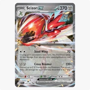 Scizor ex 111/162 Zeitliche Kräfte Pokemon TCG Double Rare - Bild 1 von 2