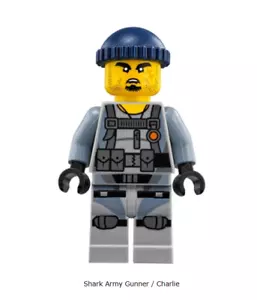 Shark Army Gunner/Charlie ~ LEGO The Ninjago Movie Minifigure (njo141) #70620 - Picture 1 of 1