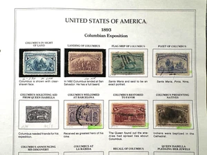 1893 Columbian Exposition. Set of 7. Scott C230-233. C235-237 (L) - Picture 1 of 4