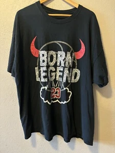 Born Legend Chicago Bulls #23 T-Shirt 2 Monkeys Herren Größe 3XL Tee Hergestellt in den USA - Bild 1 von 9