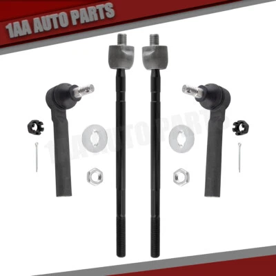 4x Front Outer Tie Rod Ends Fits Subaru Impreza 02 03 WRX STi 04 ES3712 EV800361 - Image 1 of 4