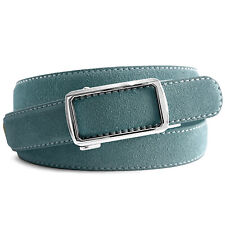 Women's Leather Belt Fashion Waist Jean Genuine Suede Leather Belts Ratchet Belt