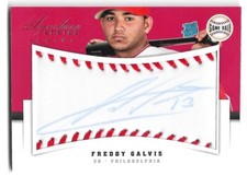 Freddy Galvis /299 2012 Panini Signature Series Game Ball Rated Rookie Auto #117