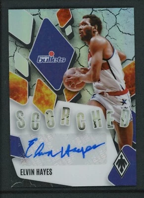 2023-24 ELVIN HAYES 91/99 AUTO PANINI PHOENIX SCORCHED AUTOGRAPHS - Image 1 of 2