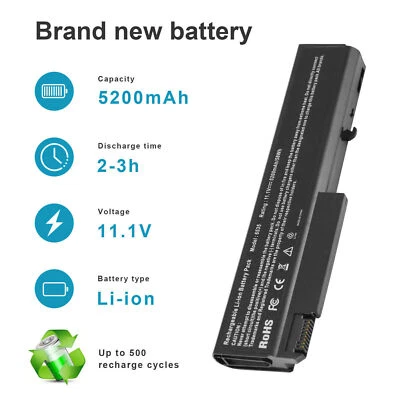 Battery for HP EliteBook 6930p 8440p 8440w ProBook 6440b 458640-542 HSTNN-CB69 - image 1 of 4