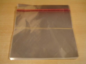 100 CRYSTAL CLEAR RESEALABLE LP SLEEVES / 100 LP HOEZEN MET HERSLUITBARE KLEP - Imagen 1 de 1