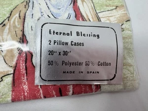 Vintage Ewiger Segen Neu mit Etikett 20x30 Kissenbezüge religiös christlich - Bild 1 von 4