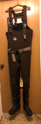 White River Fly Fishing Hunting Chest Waders Waterproof Bib Pants w/ Boots Sz 9 - Image 1 of 4