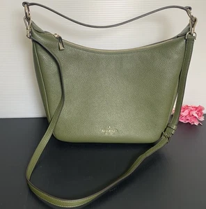 Kate Spade - Bolso de Hombro Leila Cuero Verde Ejército Oscuro - KB694 - Imagen 1 de 15