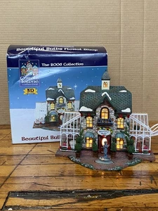 Hermosas bombillas Carole Towne tienda floral colección 2006 casa de pueblo de Navidad - Imagen 1 de 18