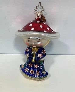 Christopher Radko Shanghai Shroomies chinesischer Weihnachtsschmuck blau rot Rarität - Bild 1 von 11