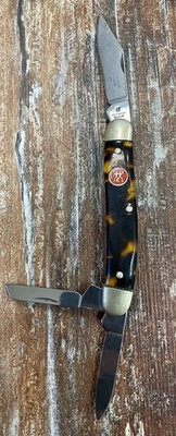 JAhenckels Germany Handmade 3 Blade Stockman Simulated Tortoise  - Image 1 of 4