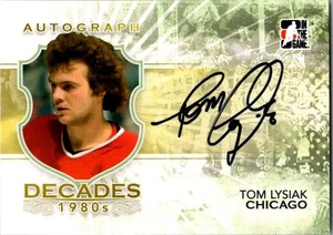 2010-11 In the Game Decades 1980s - Autógrafos Tom Lysiak #A-TL (AU) - Imagen 1 de 2