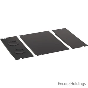 Black Box 3-piece Bottom Panel Set - Black - Steel - TAA Compliant SCBP2440 - Picture 1 of 1