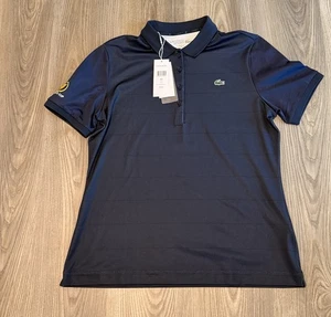 Lacoste Sport Golf Presidents Cup Lightweight Polo Shirt Navy Womens Size 40 NWT - Picture 1 of 11