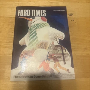 1974 December Ford Times Magazine Snowman Cover Wabasso Mustang II - Imagen 1 de 24