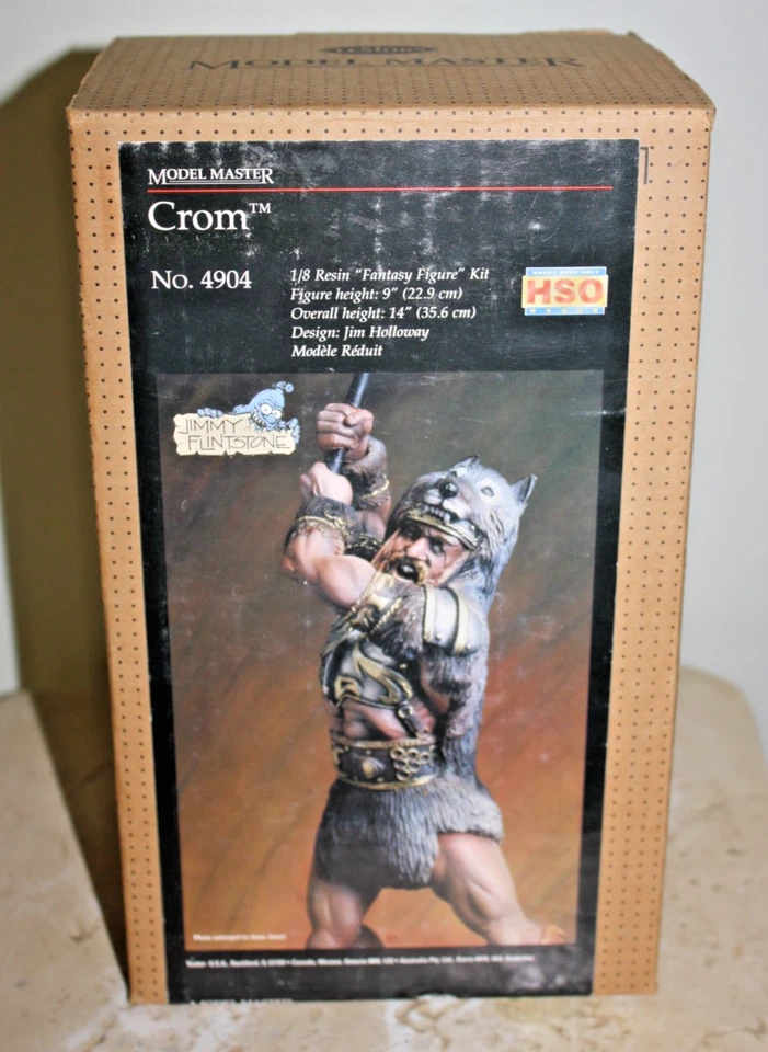 Jimmy Flintstone's Crom Testors HSO Model Master 1/8 Resin Figure Kit #4904 - Image 1 of 4