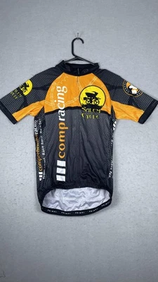 Camiseta deportiva de ciclismo Primal Salem para hombre mediana negra naranja ciclismo cremallera completa camisa de carreras Foto 1 de 4