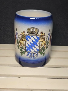 Vintage EHG Germen Bär Steinzeug gekrönte Löwenkrone 12 Unzen - Bild 1 von 8