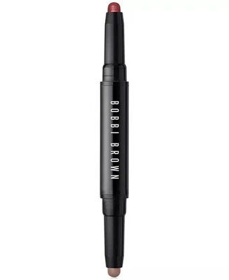 BOBBI BROWN Dual  Long-Wear Cream  Shadow Stick -Pink Steel Shimmer/Bark Matte . - Image 1 of 2