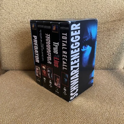 Box Set Arnold Schwarzenegger 5x VHS Terminator Judgement Total Recall True Lies - Image 1 of 4