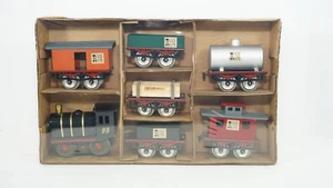 Taylormade Tiny Tinplate Toy Train Set O Gauge Engine and Freight Cars NEW C1 - Picture 1 of 10