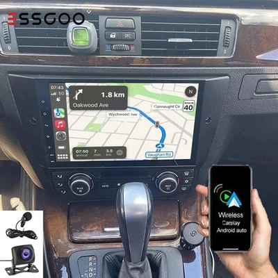 For BMW E90-E93 320 i 335 i 9" Android 14 Carplay Car Stereo Radio GPS 32GB+MIC - image 1 of 4