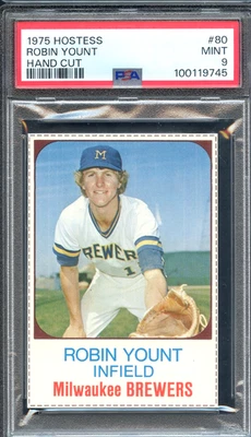 Robin Yount 1975 Hostess #80 RC PSA 9 HOF Milwaukee Brewers 9745 Foto 1 de 2