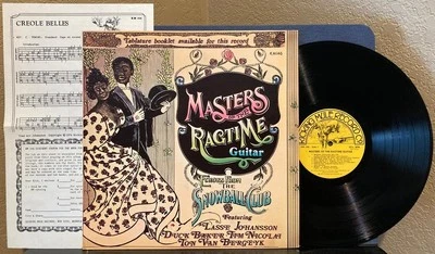 MASTERS OF THE RAGTIME GUITAR~NM- 1977 KICKING MULE RECORDS JAZZ COMP. LP~INSERT - Image 1 of 3