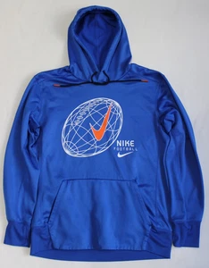 Sudadera con capucha Nike de fútbol para hombre talla mediana azul térmica Dri-Fit CW3365-480 - Imagen 1 de 10