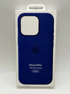 Genuine Apple iPhone 16 Pro Silicone Case with MagSafe Blue Ultramarine A3315 - Zdjęcie 1 z 2