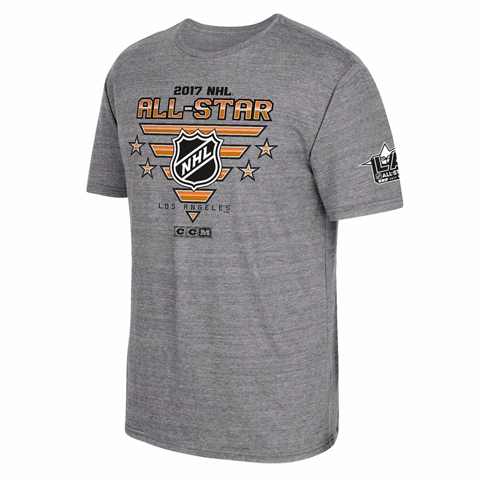 2017 NHL All Star Game Los Angeles CCM Tri-Blend Men's Grey T-Shirt - Image 1 of 1