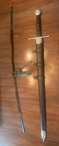 Two-Handed 45” High Carbon Steel Sharpened 13th Century Medieval Longsword - Picture 1 of 14