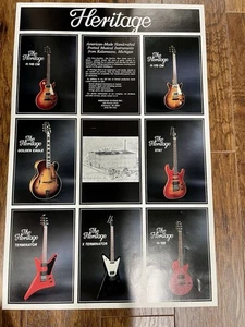 Heritage Guitar Inc Rare Posters - Picture 1 of 7