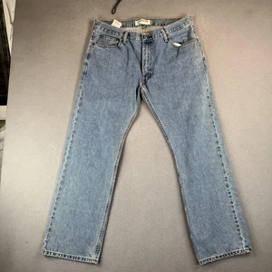 VTG Levis 505 Jeans Mens 36x30 Straight Fit Classic Denim Medium Wash - Picture 1 of 11