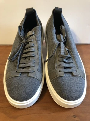 Zapatillas sin cordones Santoni Daftest de punto elástico y ribete de nobuck, talla EE. UU. 9 Foto 1 de 4