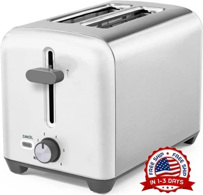 Tostadora de 2 rebanadas, ranuras anchas para pan de cualquier tamaño NUEVO US Foto 1 de 4