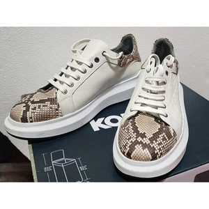 Franco Cuadra Python Leather Platform Sneakers Designer Statement Shoes SZ 27MX - Picture 1 of 7