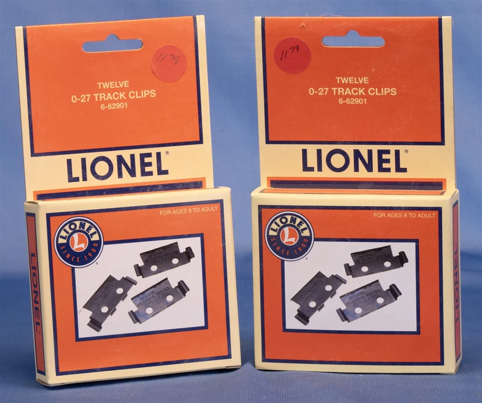 Lionel 6-62901 O-27 Track Clips Lot 2 boxes of 12 each- New - Image 1 of 2