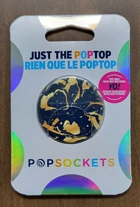 POPSOCKETS POPGRIP BLACK MARBLE PHONE GRIP - NEW - Picture 1 of 2