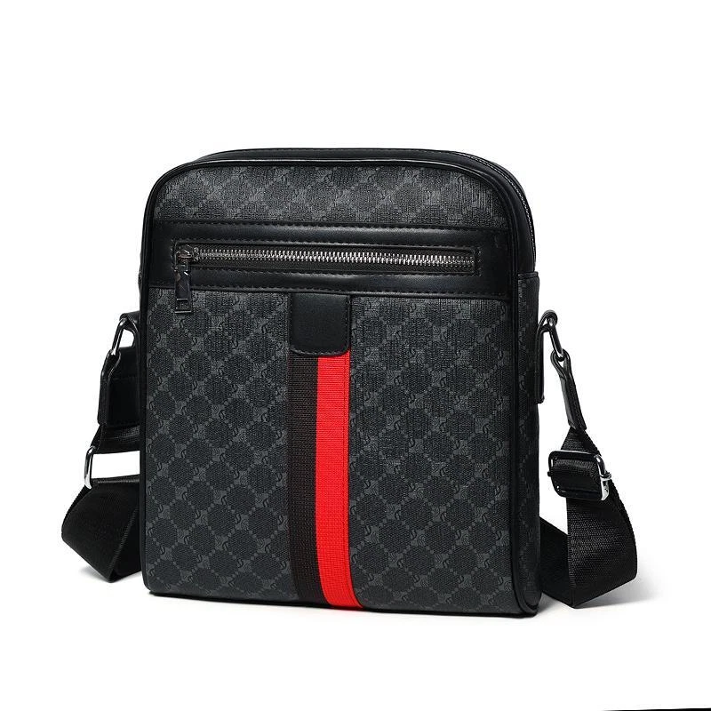 Bolso Bandolera de Cuero para Hombres Bolso Mensajero de Hombro Grande Bolso de Viaje Informal Foto 1 de 4