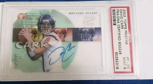 2002 Topps Pristine David Carr Clear Cut RC Auto #P-DC Houston Texans PSA 9 - Picture 1 of 2