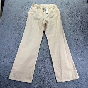 J Crew Jeans Womens Size 27 Yellow Cotton Curduroy Flared High Waisted NEW 27x32 - Picture 1 of 11