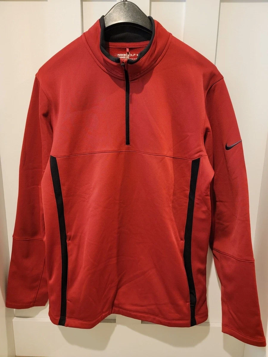 Nike golf　Therma-Fit Mサイズ 赤/黒 Nike Golf Therma Fit In Men's Golf Shirts, Tops & Sweaters for