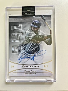 2017 Topps Luminaries 541 Career Home Runs David Ortiz NM-MT Auto 1/1 Red Sox - Picture 1 of 4