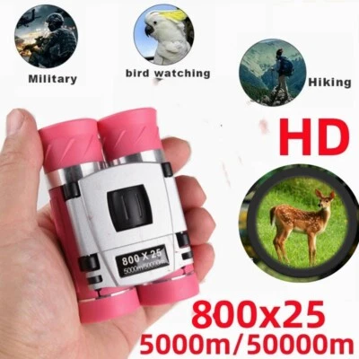 800x25 HD Binoculars 50000M Long Range Folding Mini Telescope BAK4 children Gift - Image 1 of 4