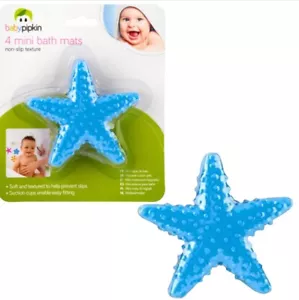 4 Anti Slip Baby Bath Mats Mini Grips Child Safety Bathtub Non Slip Non Skid - Picture 1 of 7