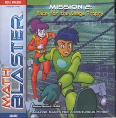 Math Blaster for ages 7 to 8 Childrens Learning Software 4 Windows young kids - Image 1 of 4