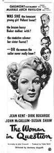 1950 Movie Advert "The WOMAN in QUESTION" Jean Kent Original Ephemera Print Ad - Picture 1 of 1